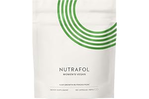 Nutrafol Women's Hair Growth Supplements, for Women 18-44 Years Old, Clinically Tested for Visibly Thicker, Stronger Hair, 100% Vegan Ingredients, Dermatologist Recommended - 1 Month Supply, 1 Pouch