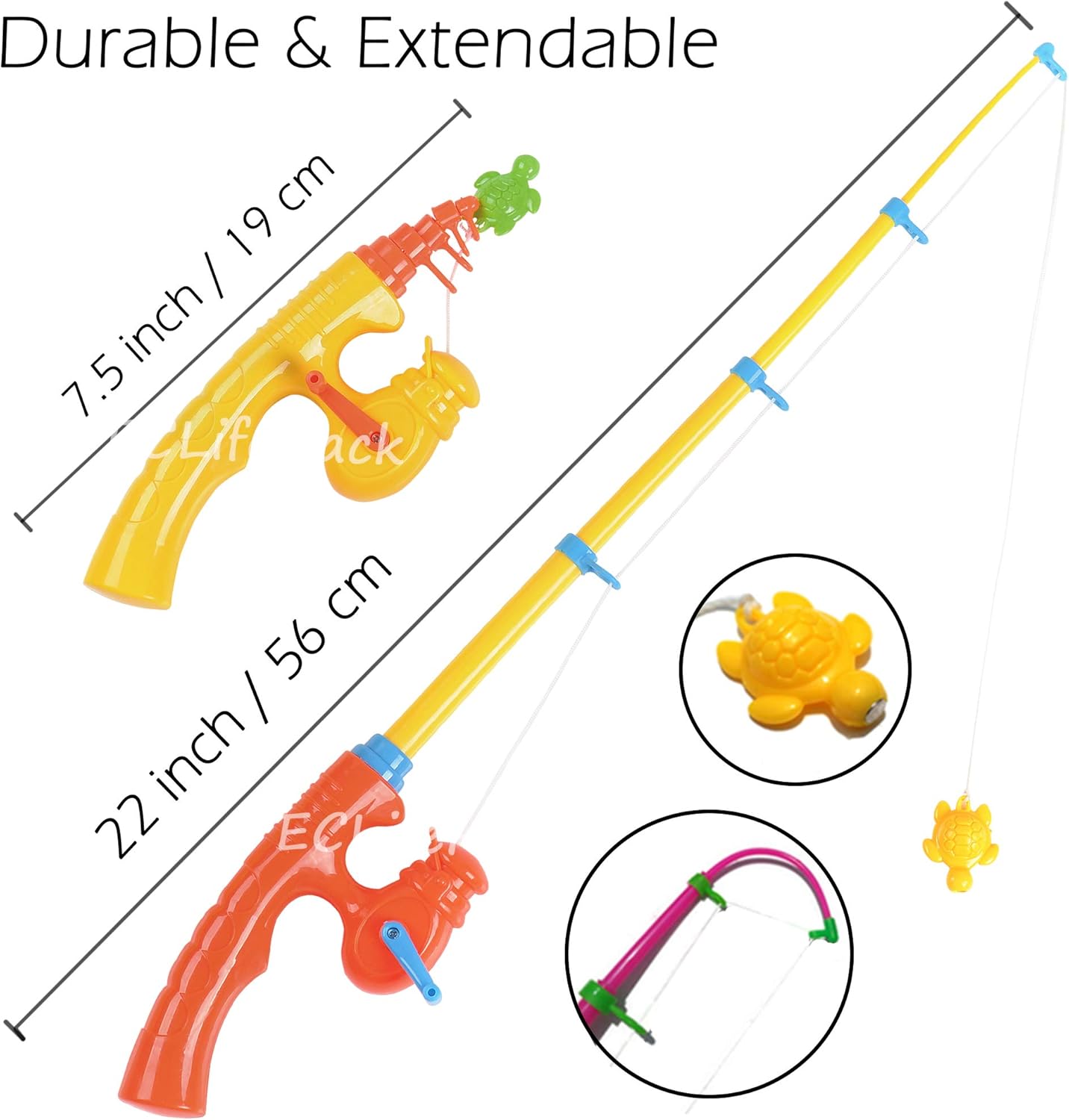 large plastic fish toys