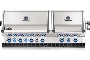 Napoleon BIPRO825RBINSS-3 Built-in Prestige PRO 825 RBI Natural Gas Grill Head, sq.in. + Infrared Infrared Bottom andRear Burner, Stainless Steel