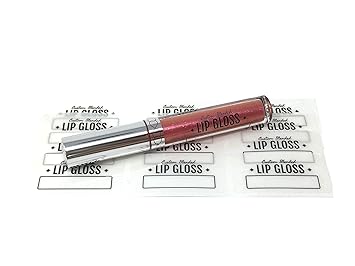 making labels for lip gloss tubes