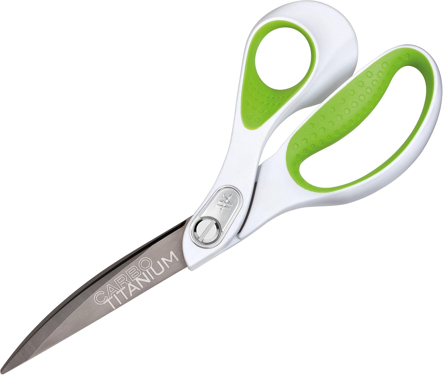 Westcott E-16445 00 9-Inch Heavy Duty Carbo Titanium Bent Scissor, 23,8 cm, White / Green