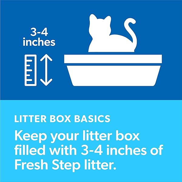 FRESH STEP ADVANCED SIMPLY UNSCENTED CLUMPING LITTER, FRESH STEP UNSCENTED CAT LITTER FIGHTS ODOR ON CONTACT, 18.5 LB. BOX