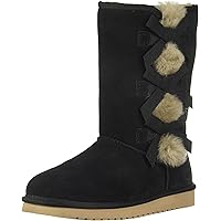 Bottes Koolaburra ROCK ROLL En Peau De Mouton - Taille UK4/EUR37, Noir Suédé - Neuves Sans Emballage
