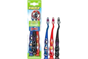 Firefly Marvel Avengers Toothbrush Value Pack, Soft Bristle Toothbrush for Kids 3+, 3 Ct