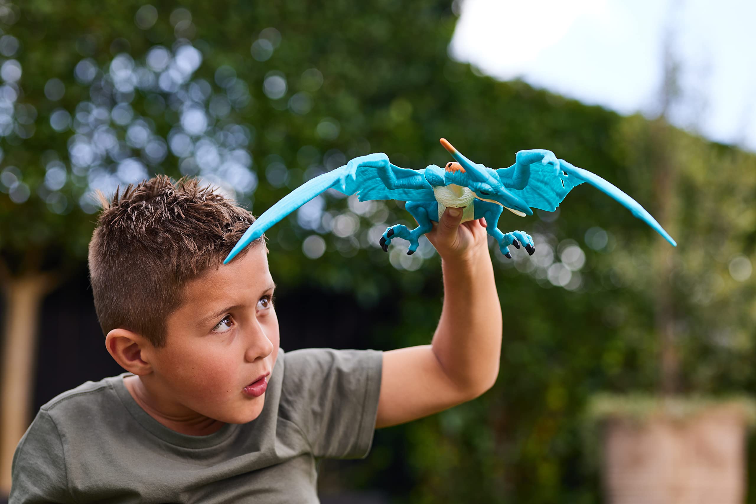 Robo Alive Dino Action Pteradactyl by ZURU Dinosaur Toys, Real Biting Action, Lifelike Roars Sound, Battery-Powered Robotic Interactive Electronic Reptile Toy for Boys