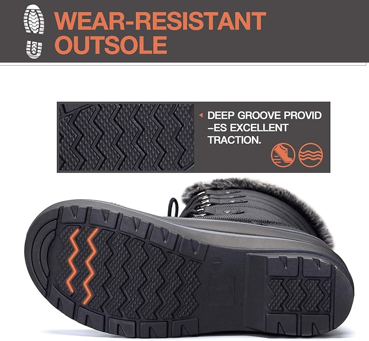 Mysoft Womens Boots Mid Calf Winter