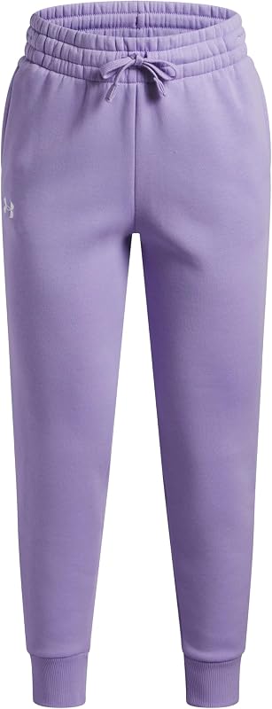 Niña Rival Fleece Jogger, Pantalón Largo Deportivo de Forro Polar de Mezcla de algodón ultrasuave, Pantalones de chándal Ligeros con Pernera cónica y bolsillosTransparent / / White,YMD
