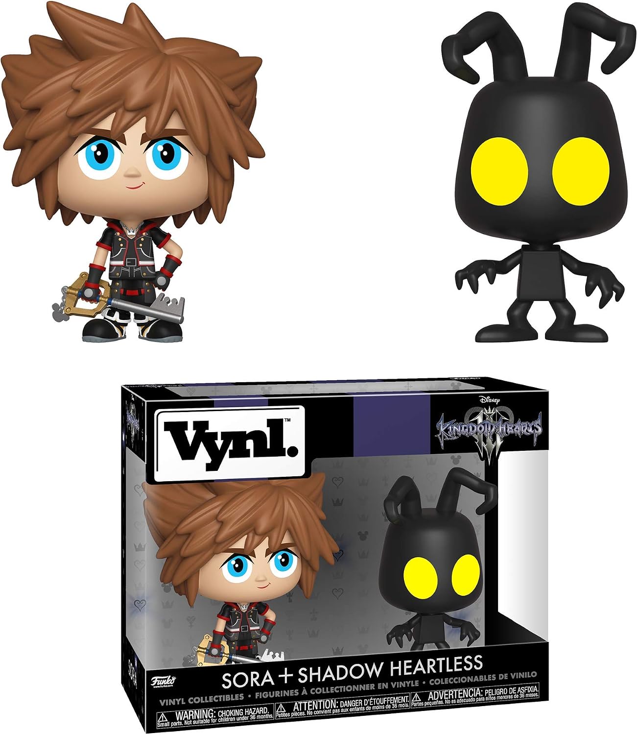 Funko VYNL 4" 2-Pack: Kingdom Hearts 3: Sora & Heartless, Multi, Collectable Vinyl Figure, Gift Idea, Official Merchandise - Image 3