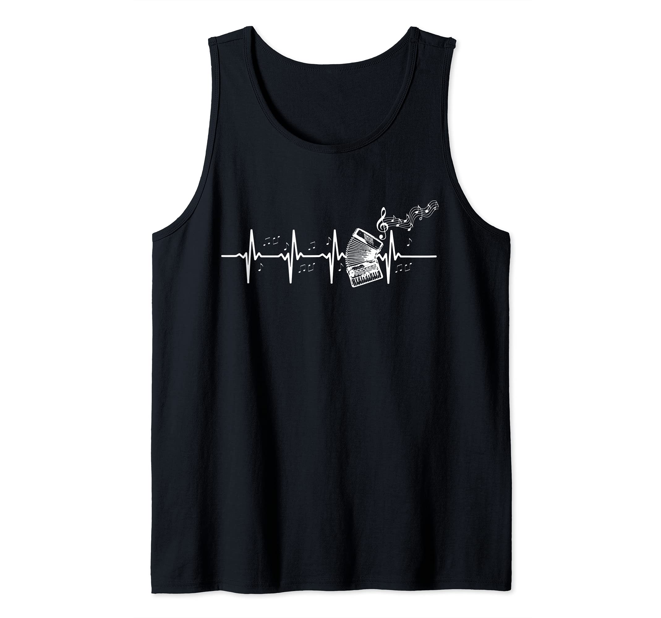 Heartbeat Palpitations Accordion Instrument Tank Top