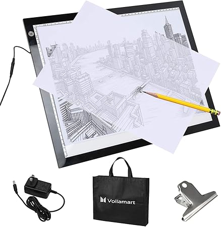 Amazon Com Voilamart A3 Led Light Box Tracer 12v Ultra Bright Light Pad 3 Level Dimmable Brightness Light Board Ultra Thin Led Light Box With Carry Bag For Artists Drawing Tattoo Sketching Animation voilamart a3 led light box tracer 12v ultra bright light pad 3 level dimmable brightness light board ultra thin led light box with carry bag for