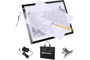 Voilamart A3 Portable Tracing Light Box, Ultra-Thin LED Light Board, Sketch Drawing Light Pad, Dimmable Brightness Light Board, 3-Level Artists Light Box with Carry Bag for Drawing Sketching Animation