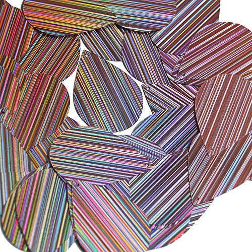 Sequin Teardrop 1.5 inch Lavender Lilac City Lights Reflective Metallic Couture Loose Paillettes. Made in USA.