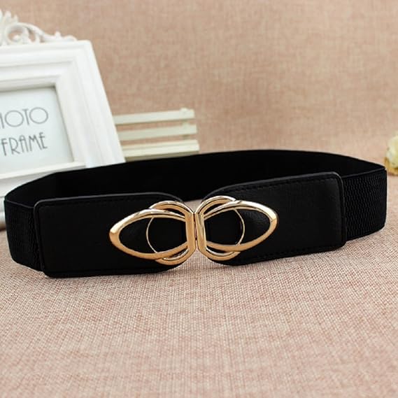 Amazon Glamorousjewel グラマラスジュエル レディースベルト カジュアル シンプル ウエストベルト ゴム 弾性 バックル おしゃれ 結婚式 パーティー 二次会 誕生日 プレゼント スクエア ウエストゴム ベルト レディース 革 ベルト 通販