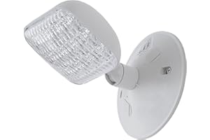 CM MZY Emergency Remote Head Lighting, Single Head Emergency Light, UL Listed, Multi Voltage 3.6 to 24 Volt Input, 3 Watts, 180 Lumen, Square，1 Pack