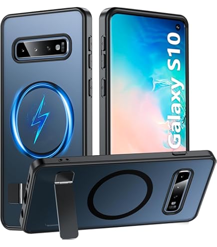 Amazon.com: Samsung Galaxy S10+ S-View Flip Case, Black, Model:EF