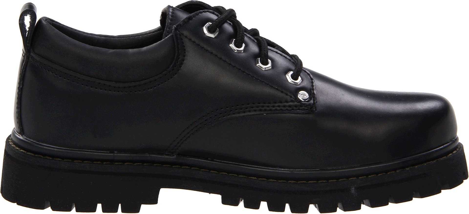 Skechers USA Men's Alley Cat Utility Oxford,Black Smooth,7 EE Wide on