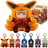 ABYSTYLE Naruto Shippuden Miniso Cute Beasts Eaki Blind Box 6 Pc Collectible Plush Official Anime Mystery Plush Toy Soft &amp; Cuddly Mini Plush for Fans and Collectors