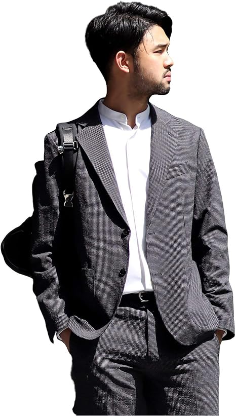 Amazon エディフィス Function Mobile Evalet シアサッカー ジャケット セットアップ着用可能 48 グレーa コート ジャケット 通販