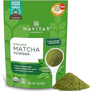 Navitas Organics Matcha Powder – For Tea, Lattes, Smoothies, Desserts & More – Energy & Antioxidants – Premium Culinary Grade