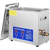 VEVOR Commercial Ultrasonic Cleaner 6L Professional 304 Stainless Steel Cleaner 40kHz with Digital Timer&Heater 110V Excellen