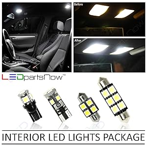 LEDpartsNow Interior LED Lights Replacement for 2000-2006 Chevy Tahoe Accessories Package Kit (20 Bulbs), WHITE