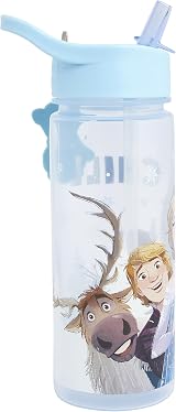 Disney Frozen 500ml Kids Water Bottle with Straw by Polar Gear - Olaf Elsa Anna view 4