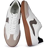 Tigeridea Sneakers for Women Business Casual Tennis Shoes Comfortable Lace up Slip on Women's Fashion Sneakers