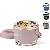 Crock-Pot 20-Ounce Electric Lunch Box, Portable Food Warmer, Blush Pink | Perfect for Travel, Car, On-the-Go | Spill-Free, Dishwasher-Safe