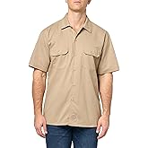 Dickies Mens Short-Sleeve Flex Work Shirt Slim Fit - P
