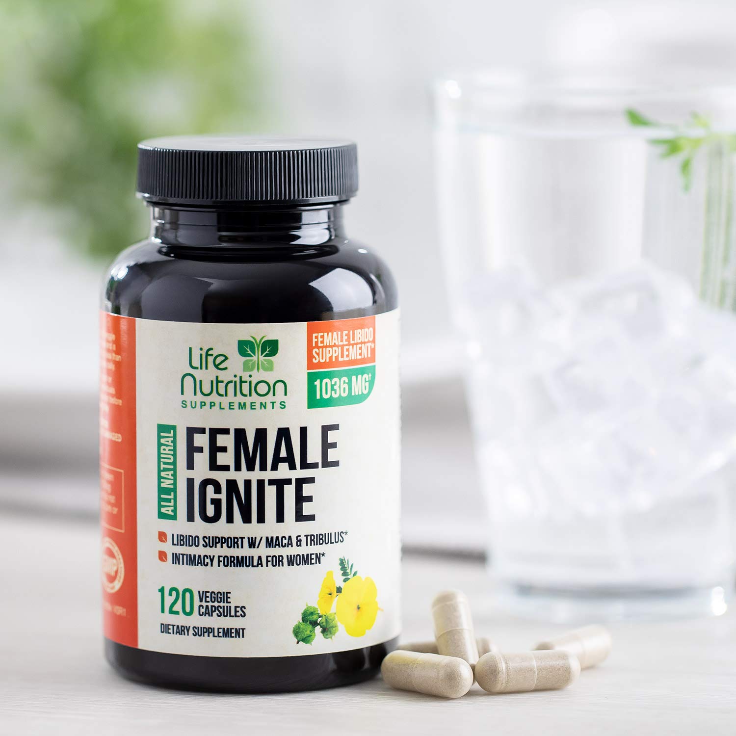 Female Libido Supplement Pills with Maca, Tribulus & Horny Goat Weed