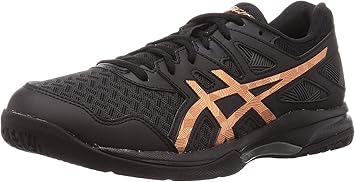 asics preto e dourado