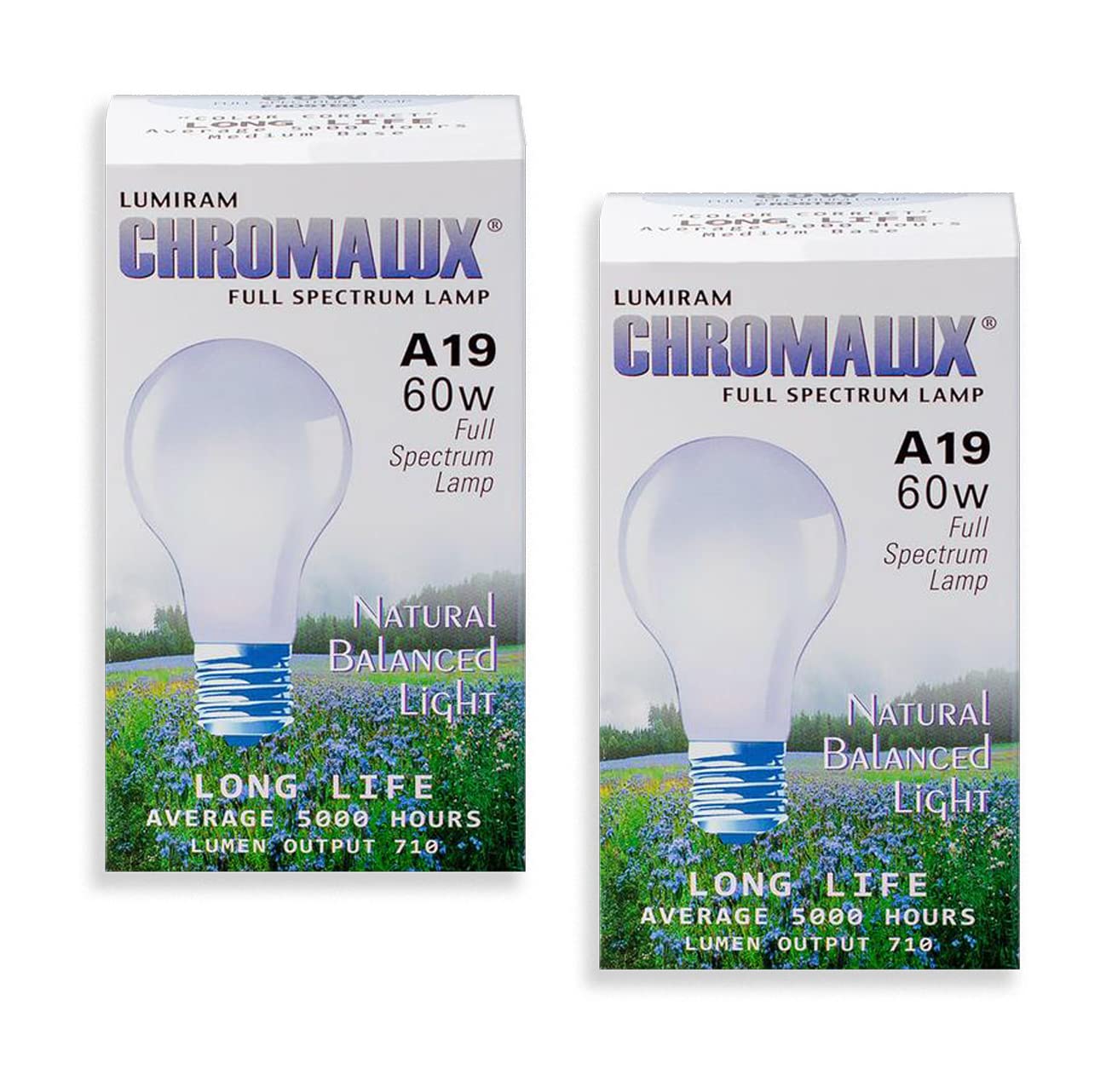 Photo 1 of Chromalux Light Bulb Frosted-60W - 1 Bulb (Pack of 2)