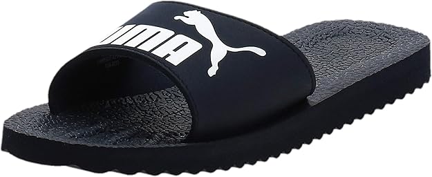 puma men black outdoor slippers