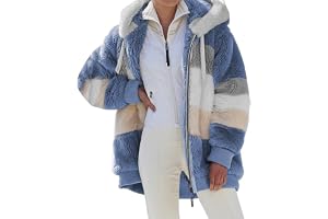 Chaqueta De Forro Polar Tipo Peluche Para Mujer - Abrigo Invierno Grueso, Con Cremallera Completa Y Bolsillos Cálidos