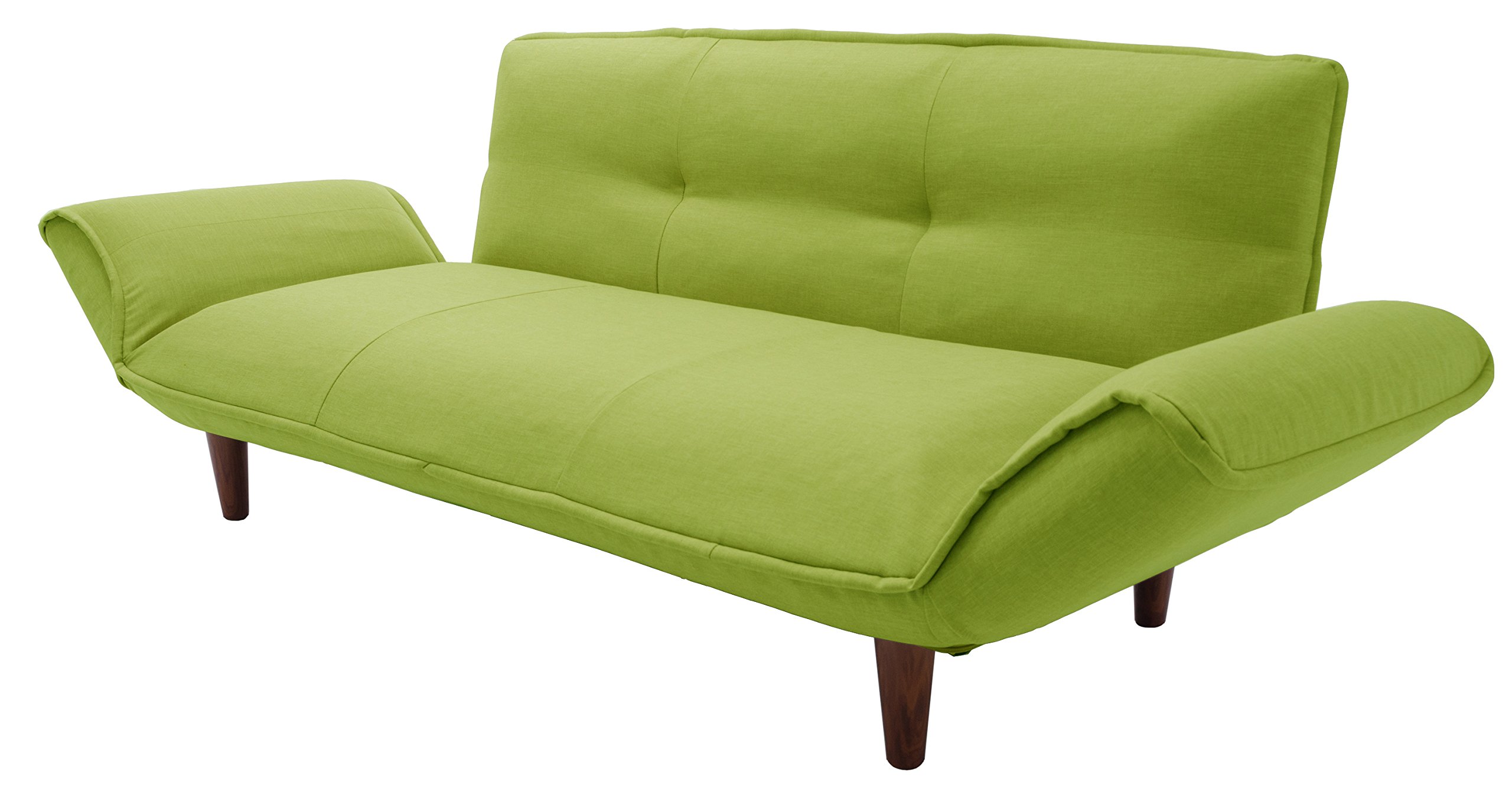 セルタン 日本製 カウチソファー 和楽の極 3人掛け ポケットコイル ダリアングリーン 背部肘部14段階リクライニング 高反発 A652p-562GRN商品画像