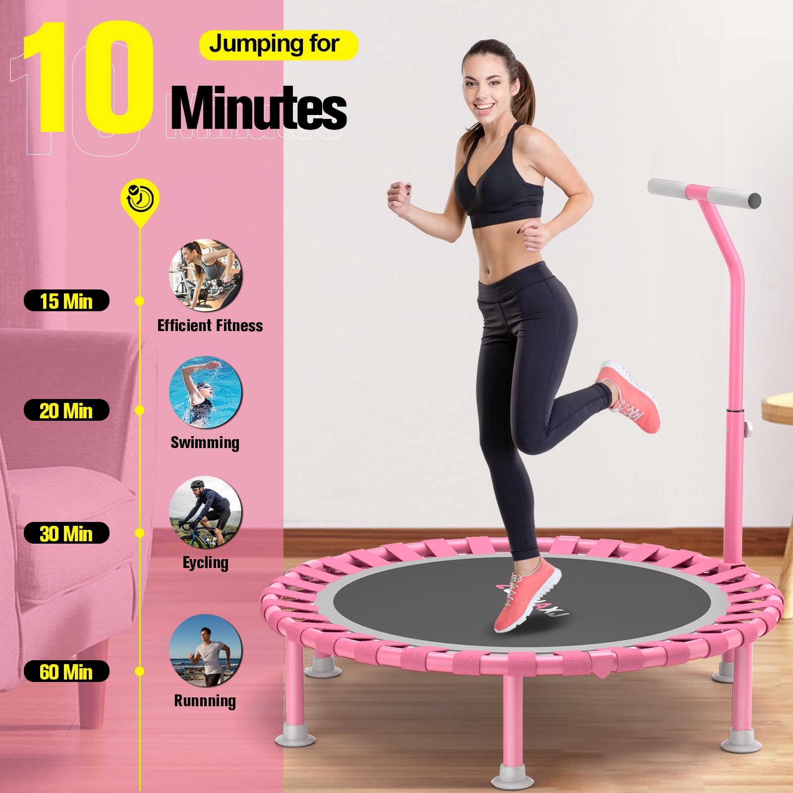 Foldable Mini Trampoline, 40