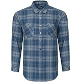 LA Police Gear Core Men's Button Down Long Sleeve Cotton Flannel Shirt, Comfortable, Breathable, Tactical Work Shirt