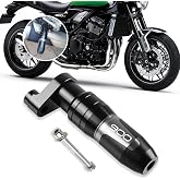 PEDAPENG For Z900 Z900RS Z900SE 2026 muffler protector exhaust slider frame protector anti-collision pad anti-fall protection pad z900 z900rs z900se 2018-2026+ motorcycle accessories (Titanium)