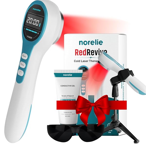 NORELIE REDREVIVE COLD LASER THERAPY WAND WITH STAND...