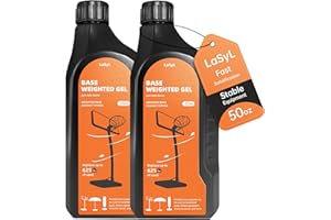 LaSyL Base Weighted Gel (25/50 Ounces) - Sand & Sandbag Replacement for Anchoring Portable Basketball Hoops, Outdoor Umbrellas and Volleyball Nets - More Effective Than Water Alone