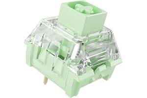 ZJMEHTY Kailh Box Jade Pro+ Switches for mx Mechanical Keyboard,3-Pin 55gf/Thick Clicky/Firm Response/RGB/Crisp Sound Switches(10pcs)