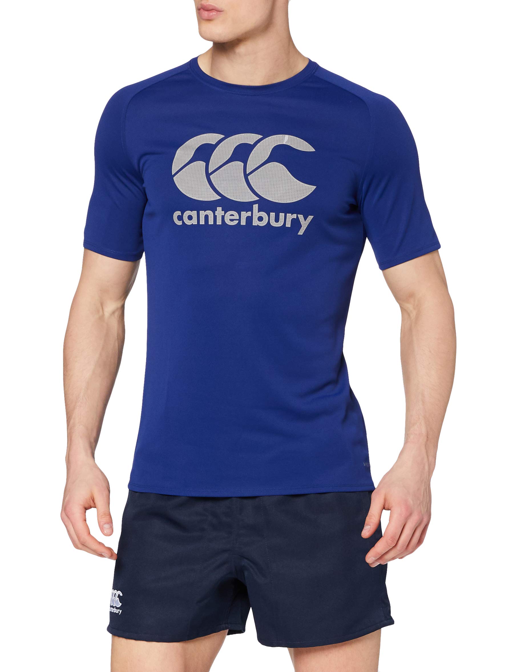 Canterbury Men's Vapodri Large Logo T-Shirt, Royal, S