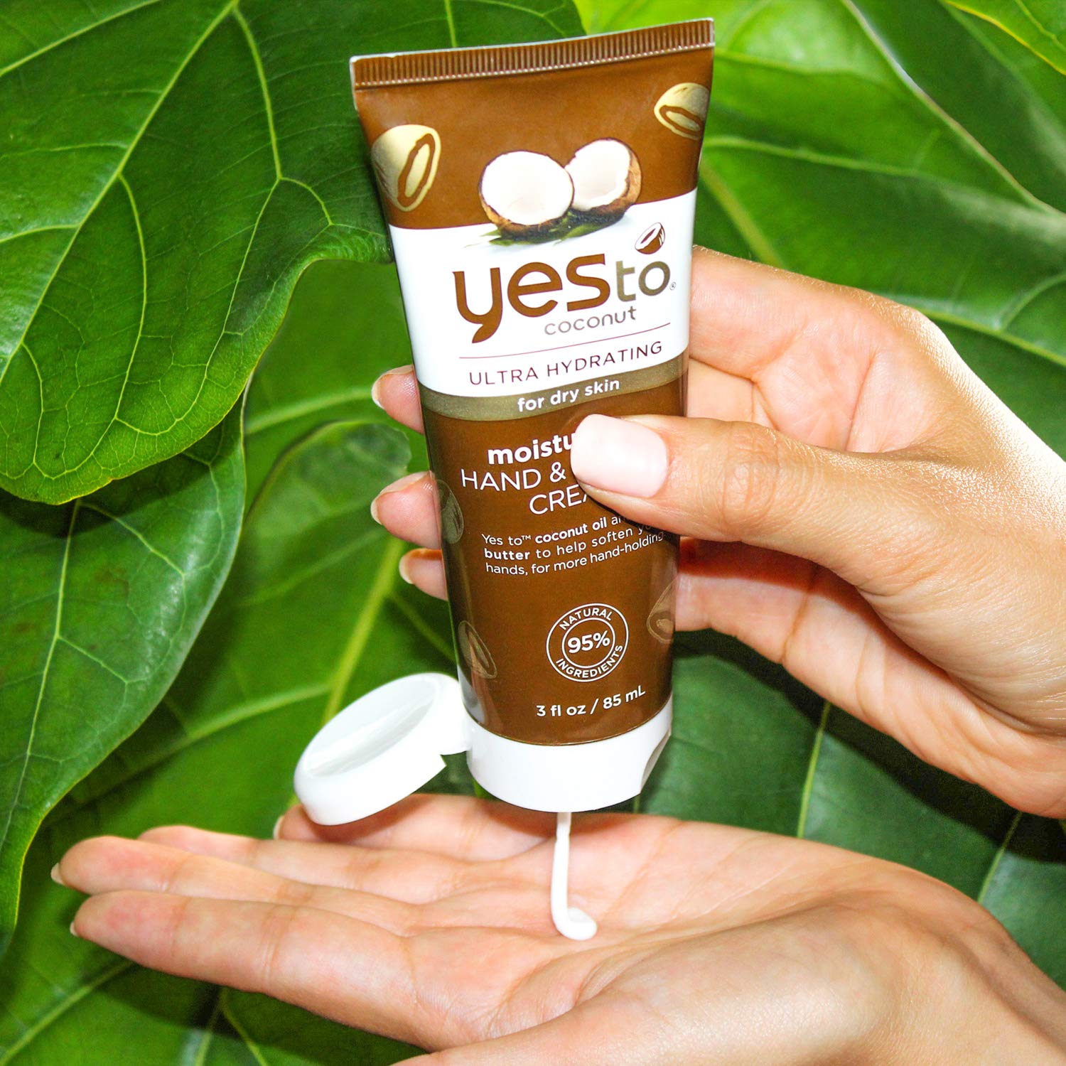 Yes To Coconut Ultra Hydrating Moisturizing Hand & Cuticle Cream for Dry Skin, 3 Fluid Ounces : Beauty