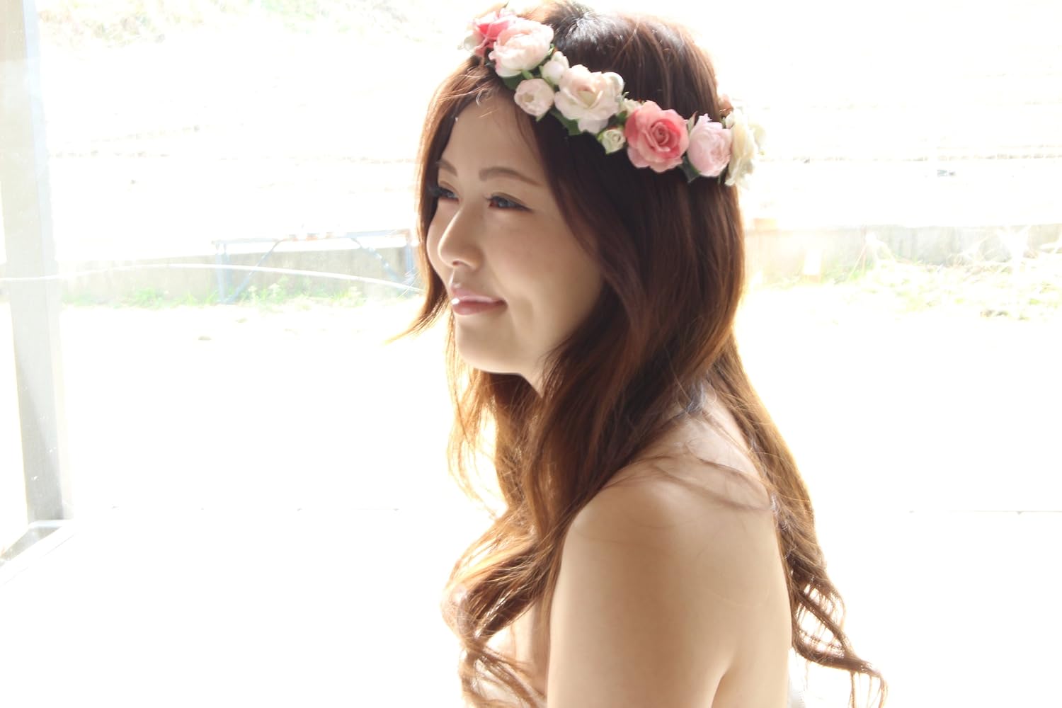 Amazon ロマンティック Romantic ローズピンク花冠 花かんむり ピンクが可愛い花かんむり 通販 髪型 作り方 マドンナ 英語 ウエディング ウェディング 結婚 式 ブレスレット ヘアアクセサリー 花 ブライダル 結婚式 アイテム フラワー パーティ パーティー 大人