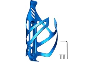 Corki Cycles Bike Water Bottle Holder Aluminum Alloy, Universal Bike Water Bottle Cage for Road, Mountain and Gravel Bikes - 1Pack - Blue