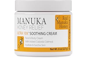 Super Natural Goods Manuka Honey Cream (8oz) – Hydrating Lotion for All Skin Types Suitable for Kids and Adults | Moisturizing Body Cream with Real Manuka Honey Aloe Vera Juice and Cocoa Butter