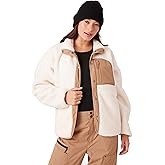 Roxy womens Bonded Sherpa Jacket – Oversized Fit, Faux Sherpa Fleece, Pfas-free, Snap Front, Zipper Pockets