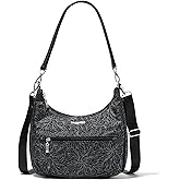 Baggallini Modern Pocket Half Moon 11"x10.5" Shoulder Women W/Replaceable Straps Converts to Crossbody Bag
