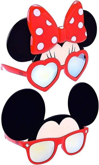 Amazon パーティー フェイス サングラス 変装 ミニーマウス ミッキーマウス ２種セット 変身アクセサリー おもちゃ