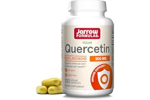 Jarrow Formulas Quercetin Wellness Formula Capsules 500 mg, Immune Support Supplement, Antioxidant for Cardiovascular Health, 100 Veggie Capsules